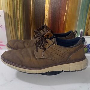 Dockers Fontera 24 Brown Leather Casual Dress Oxfords - Men’s Size 9.5M